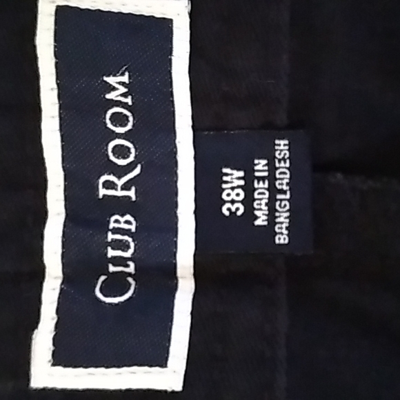 Club Room Men's Navy Blue Cargo Shorts. Size 38W - Picture 5 of 5